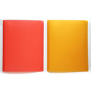 Ａ４クリアブック３２ポケット（レッド、オレンジ）