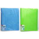 Ａ４クリアブック３２ポケット（ブルー、グリーン）
