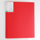 Ａ４クリアブック４０ポケット（背表紙あり、レッド）