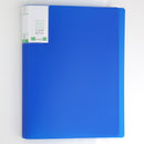 Ａ４クリアブック４０ポケット（背表紙あり、ブルー）