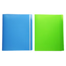 Ａ４クリアブック４０ポケット（ブルー、グリーン）