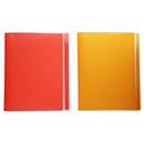 Ａ４クリアブック４０ポケット（レッド、オレンジ）