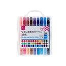 ツイン水性カラーペン（３６色、１８本）