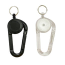 カラビナ（リール付、モノトーン）