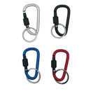 カラビナ（ネジ式、キーリング付、カラー、２個）