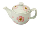 ティーポット（手描き風、桜）