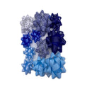 チェック柄ラッピングリボン（ブルー）