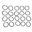リングゴム（ブラック、金具付、２０個）