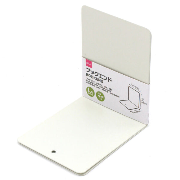 ブックエンド（ホワイト、L型、2個） - 100均 通販 ダイソーネット