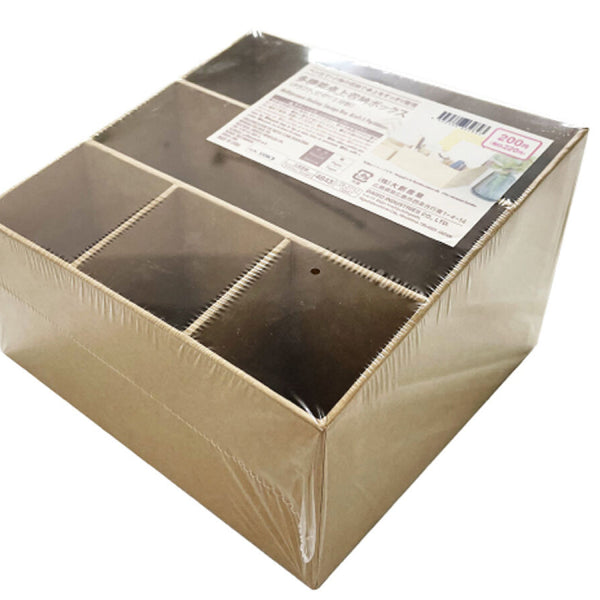 多機能卓上収納ボックス（クラフト、仕切り5分割） - 100均 通販