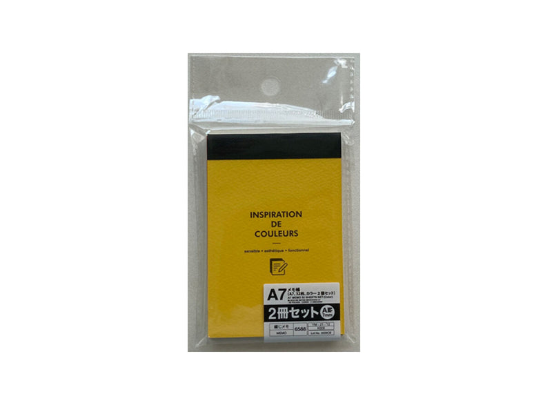 メモ帳（Ａ７、３２枚、カラー２個セット） | 【公式】DAISO（ダイソー）ネットストア