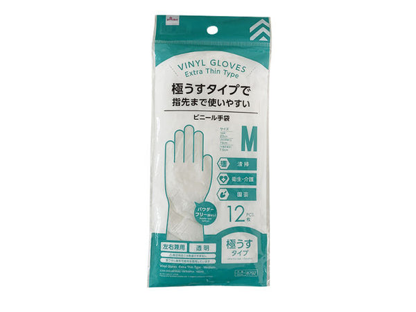 ビニール手袋（極うすタイプ、Mサイズ） - 100均 通販 ダイソーネット