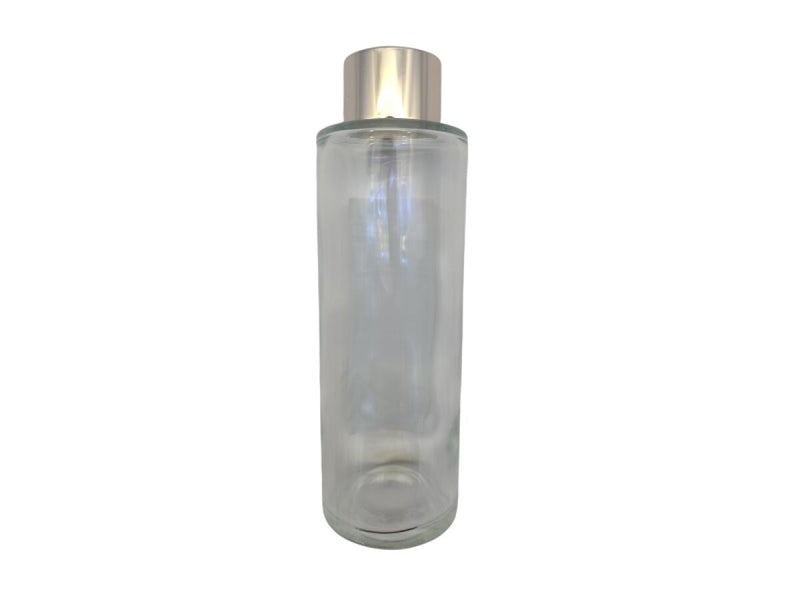 ディフューザー用ガラス瓶（丸型、ロング、ローズゴールドカラー）
