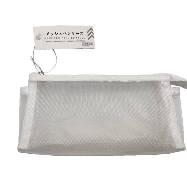 メッシュペンケース（三角、ホワイト） - 100均 通販 ダイソーネット