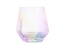 槌目紋六角グラス（オーロラ）