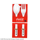 メラミンスプーンフォークセット（コカ・コーラ、ＡＳ１、黒）