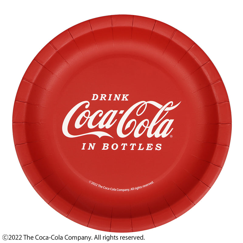 紙皿（コカ・コーラ・、ＡＳ１、Ａ、直径１８ｃｍ、１２枚）