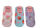 ショート丈ソックス（ピンクラテ、イチゴ）