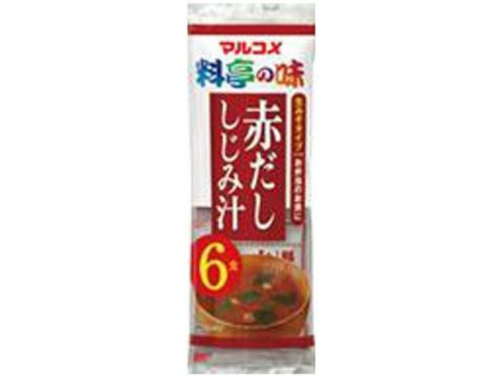 マルコメ 即席生みそ汁 赤だししじみ ６食 - ダイソーネットストア