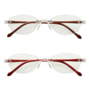 ツーポイント風老眼鏡　婦人　＋２．０