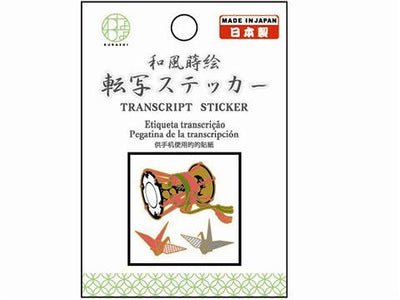 和風蒔絵転写ステッカー鼓