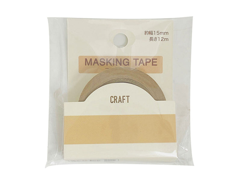 マスキングテープ １５ｍｍ×１２ｍ クラフトカラー ＭＫＴ－２３９