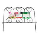 連結できるスチール製フェンス　黒