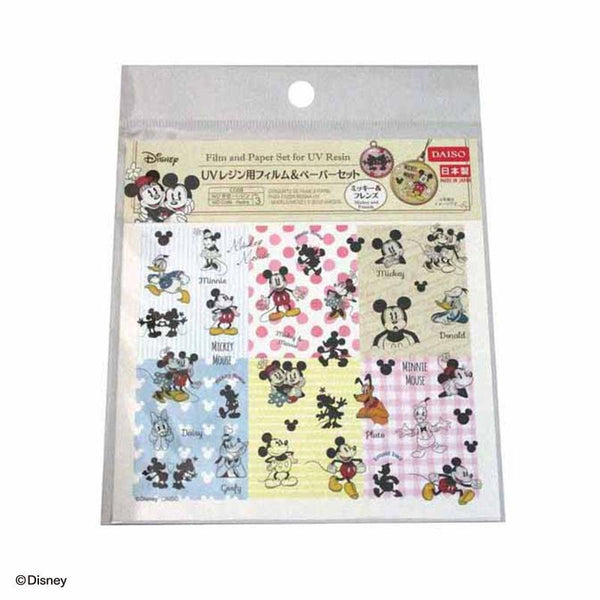 通販生活 ファッション UVレジン用フィルム＆ペーパーセット（ミッキー＆フレンズ 
