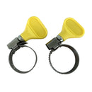 手で回せるホースバンド蝶ネジ付、２個入