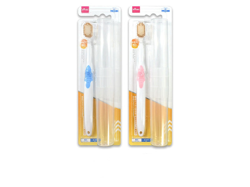 歯ブラシケースセット（Ｔｒａｖｅｌ　ｍａｔｅ４、幅広ヘッド、レギュラー、ふつう）