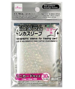 ホログラムトレカスリーブ（ミニサイズ対応、スター柄、30枚） - 100