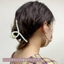 バンスクリップ（フェイクパール、クロスライン）