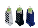 ショートソックス（チェッカーフラッグ、抗菌防臭）