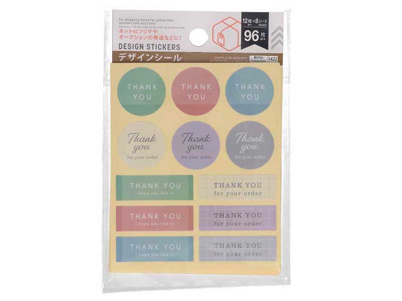 デザインシール(12枚×8シート) - ダイソーネットストア【公式】