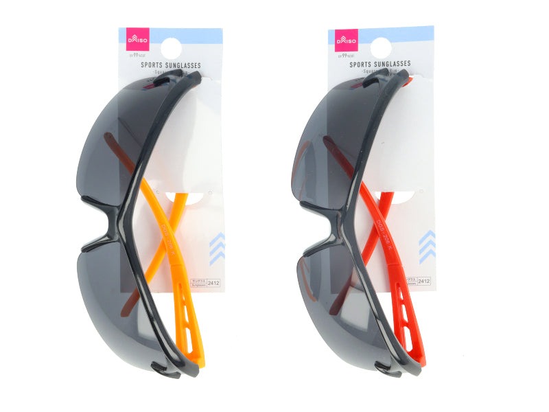 スポーツサングラス(スクエア、ハーフリム)