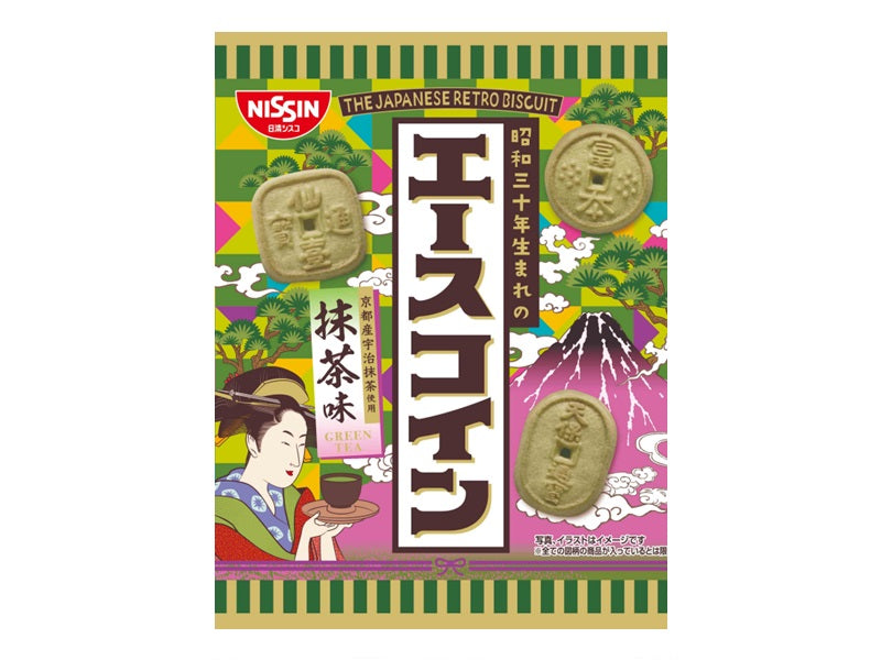 日清シスコ　エースコイン抹茶味　７５ｇ