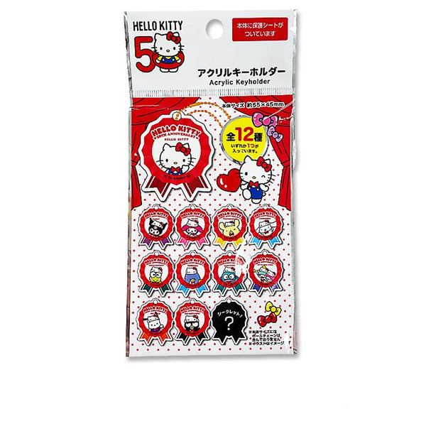 ハローキティ50周年記念グッズ フラットポーチ (S) ハンギョドン - バッグ