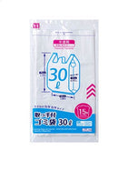 取っ手付ゴミ袋（半透明、１５枚）