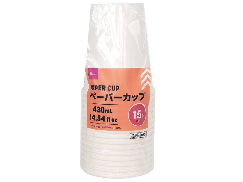 ペーパーカップ（１５個、４３０ｍＬ）