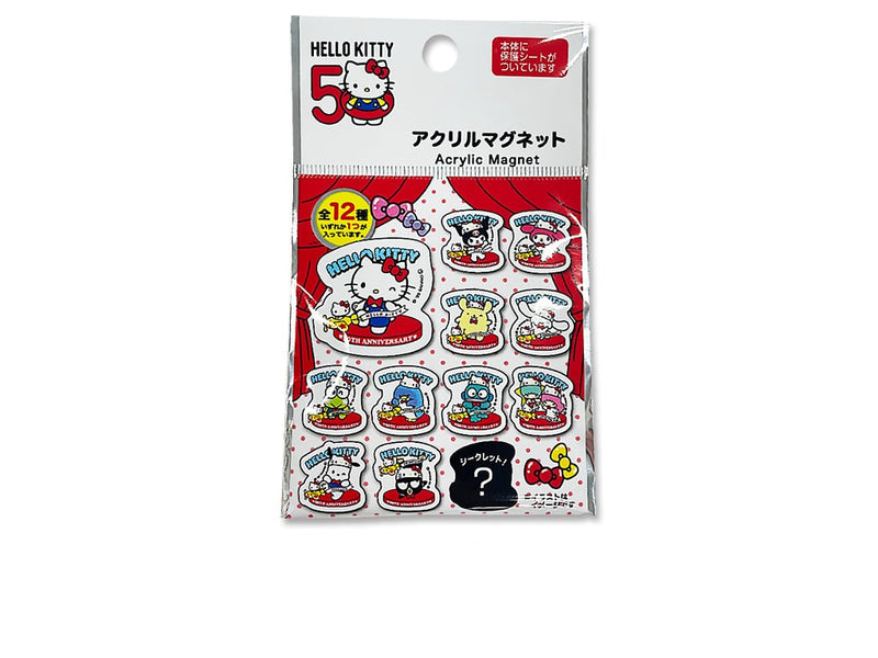 ハローキティ50周年記念グッズ フラットポーチ (S) バッドばつ丸 - バッグ