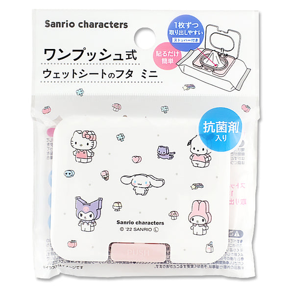 ワンプッシュ式ウェットシートのフタミニ キャラクターミックス つみき
