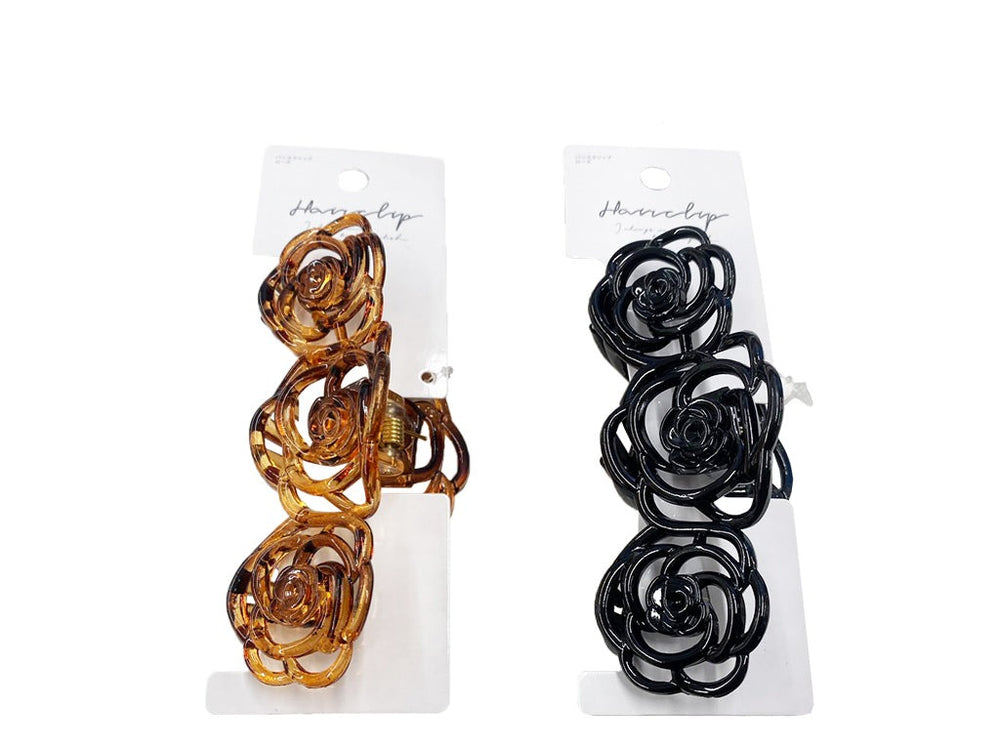 薔薇ヘアクリップ 大made in France バンスクリップローズ - 100均 通販 ダイソーネットストア【公式】