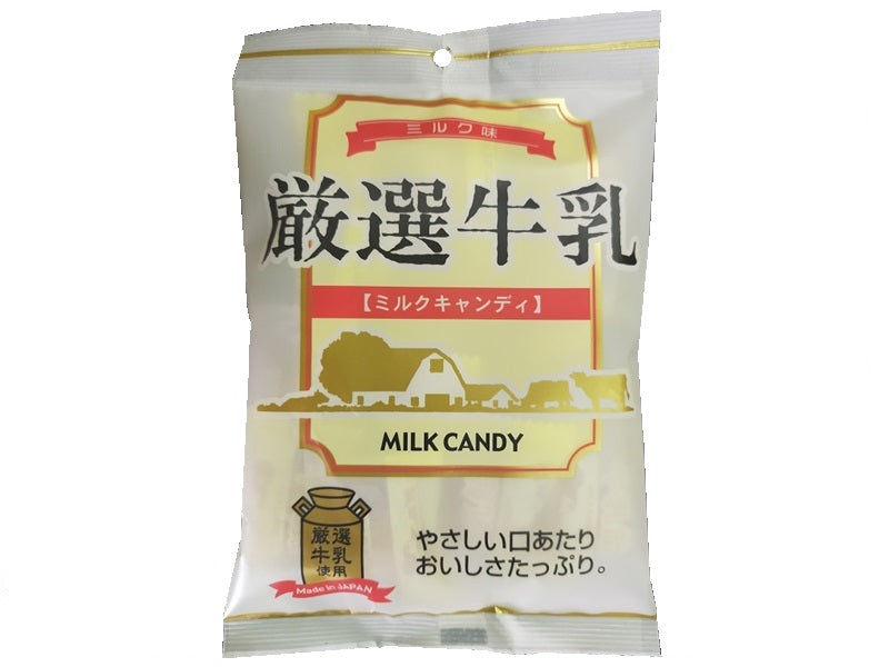 秋山製菓　厳選牛乳ミルクキャンディ　８０ｇ