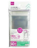 インスタントカメラ写真用クリアポケット（テープ付、６０枚）