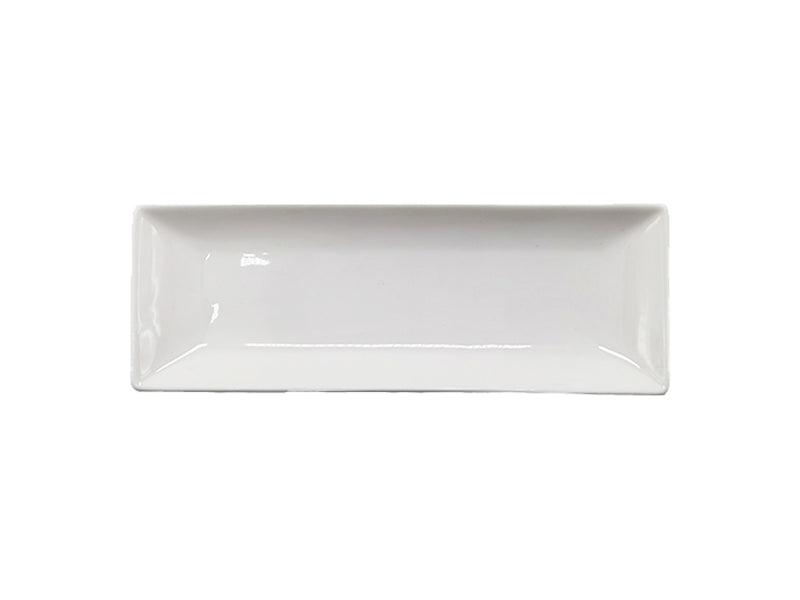 ホワイト皿（長方形、約２４ｃｍ×８．５ｃｍ）