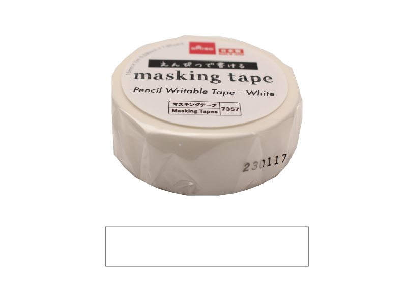 マスキングテープ（鉛筆でも書けるテープ、ホワイト）