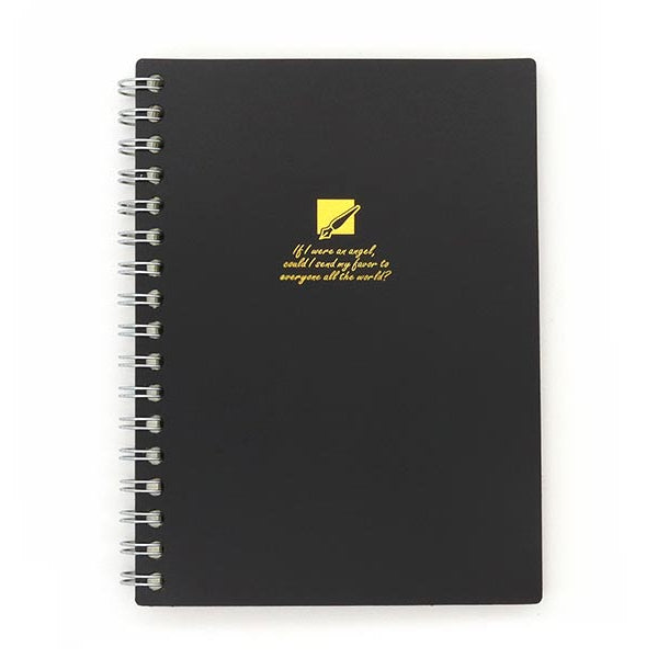 A6 HS Wリングノート A罫 70枚 黒 - 100均 通販 ダイソー