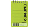Ａ７メモ　エムメモ（６ｍｍ横罫、ライトグリーン）