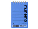 Ａ７メモ　エムメモ　６ｍｍ横罫　ブルー