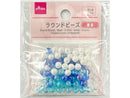 ラウンドビーズ（青系、８１個）